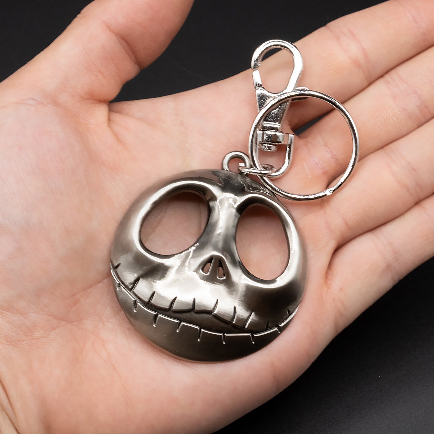 The Nightmare Before Christmas Jack's Head Pewter Key Chain