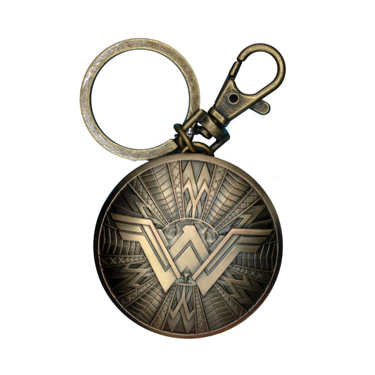 DC Comics Wonder Woman Shield Pewter Keychain