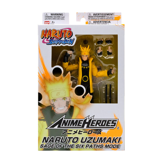 Naruto Anime Heroes Naruto Uzumaki Sage of Six Paths Mode 6.5in Action Figure