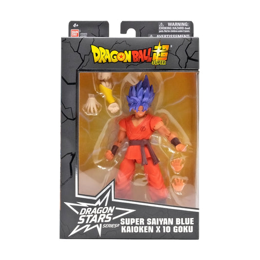 Dragonball Super Dragon Stars Series Super Saiyan Blue Goku Kaioken x10 Action Figure
