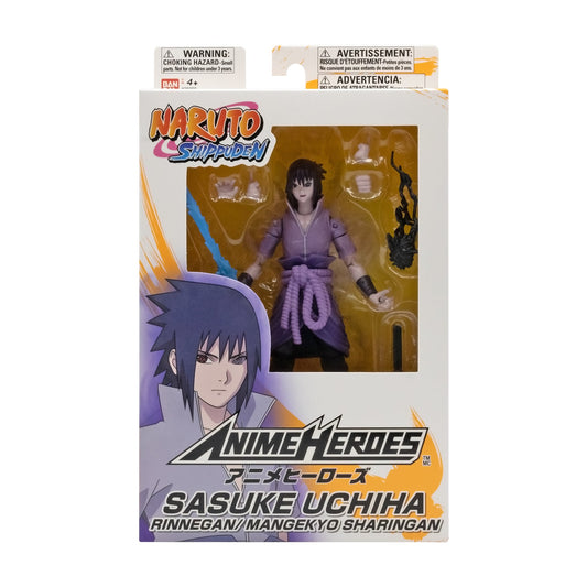 Naruto Anime Heroes Sasuke Uchiha Rinnegan Mangekyo Sharingan Action Figure