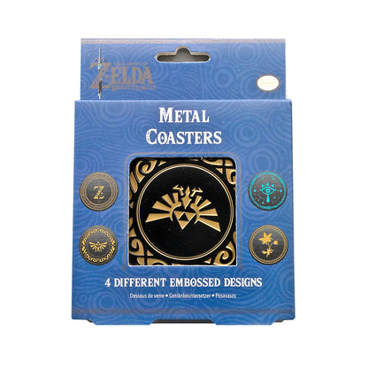 The Legend of Zelda Breath of the Wild Metal Coaster 4-Pack